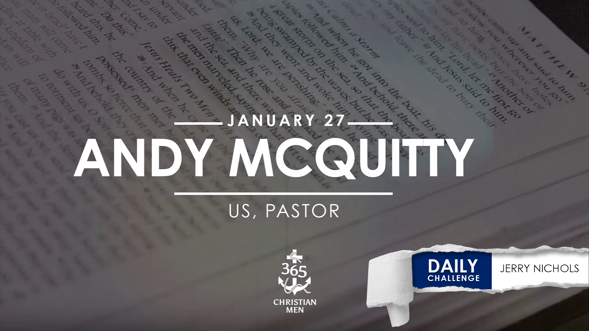 Enero 27 – Andy Mcquitty